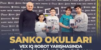 Gaziantep SANKO Okulları VEX IQ Robot Yarışması’nda Türkiye birincisi ve üçüncüsü oldu