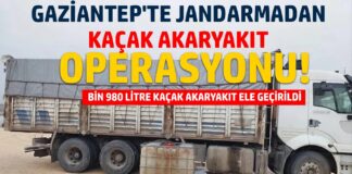 Gaziantep’te kaçak akaryakıt operasyonu