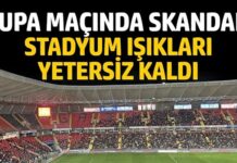 Kupa maçında ışıklandırma skandalı! Gaziantep FK-Fenerbahçe maçı başlayamadı