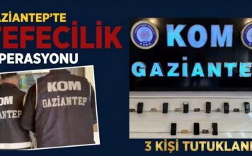 Gaziantep’te tefeci operasyonu: 3 şüpheli tutuklandı