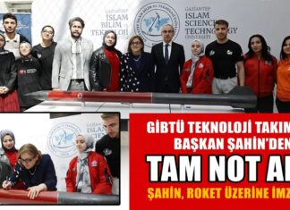 GİBTÜ teknoloji takımları Başkan Şahin’den tam not aldı