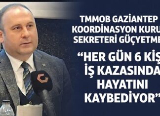 TMMOB Gaziantep İl Koordinasyon Kurulu’ndan çarpıcı “iş kazaları” raporu