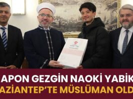 Japon gezgin Gaziantep’te gördüğü misafirperverlikten etkilendi ve Müslüman oldu