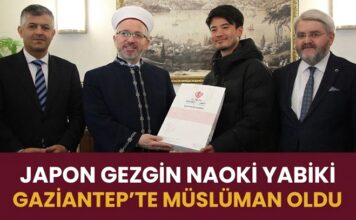 Japon gezgin Gaziantep’te gördüğü misafirperverlikten etkilendi ve Müslüman oldu