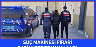 Jandarma enseledi! 28 yıl 6 ay hapse mahkum suç makinesi Gaziantep’te yakalandı