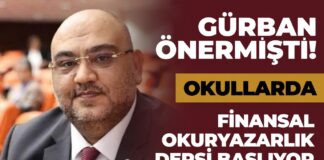 İYİ Parti Gaziantep Milletvekili Gürban’ın önerisi okullarda ders oldu
