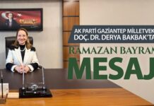 Milletvekili Derya Bakbak, Gazianteplilerin Ramazan Bayramı’nı kutladı