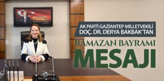 Milletvekili Derya Bakbak, Gazianteplilerin Ramazan Bayramı’nı kutladı