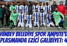 Şahinbey Ampute deplasmandan 4-0’lık galibiyetle döndü