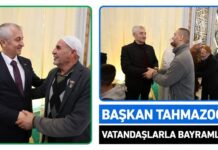 Başkan Tahmazoğlu vatandaşlarla bayramlaştı
