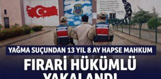 Gaziantep’te 13 yıl 8 ay hapse mahkum firari hükümlü yakalandı