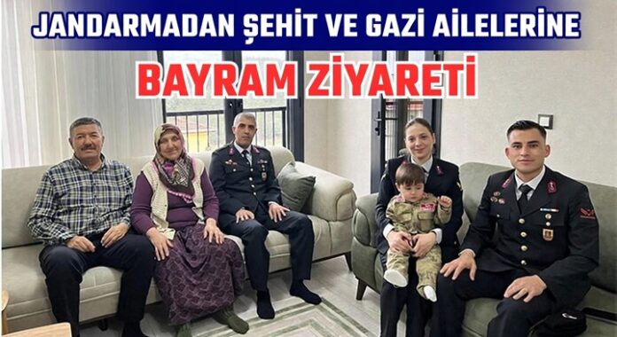 Gaziantep'te jandarmadan duygu dolu bayram ziyaretleri