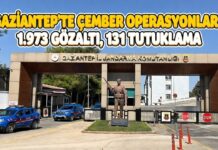 Çember operasyonları sürüyor! Gaziantep’te 1.973 gözaltı, 131 tutuklama
