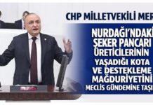 Meriç, Gaziantepli şeker pancarı üreticilerinin sorunlarını TBMM gündemine taşıdı
