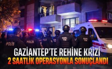 Gaziantep’te rehine krizi 2 saatte sonlandırıldı