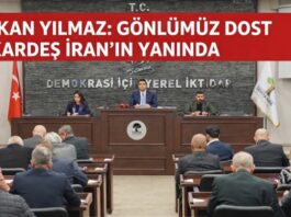 Başkan Yılmaz, “Gönlümüz, dost ve kardeş ülke İran’ın yanında”