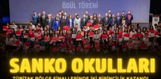 Gaziantep’te TÜBİTAK Bölge Finalleri’ne SANKO Okulları damga vurdu