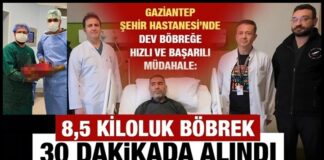 Gaziantep’te tıp dünyasını şaşırtan operasyon: Karnından 8,5 kiloluk böbrek çıkarıldı!