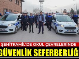 Şehitkamil’de okul çevrelerinde güvenlik seferberliği başlatıldı