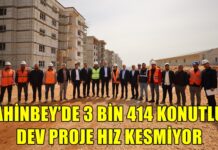 Gaziantep’te 3 bin 414 konut hızla yükseliyor