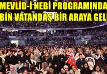 Mevlid-i Nebi programı Gaziantep’te 5 bin vatandaşı buluşturdu