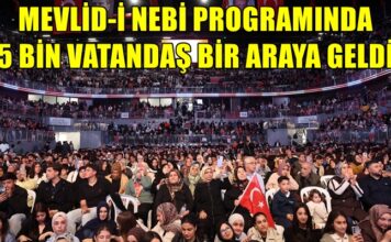 Mevlid-i Nebi programı Gaziantep’te 5 bin vatandaşı buluşturdu