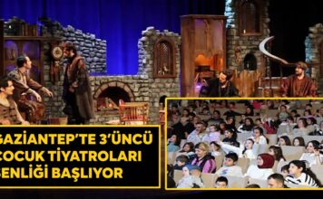 Gaziantep’te çocuklar tiyatroya doyacak