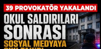 Gaziantep’te sosyal medya provokatörü 39 kişi yakalandı