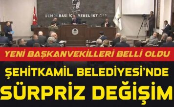 Şehitkamil Belediye Meclisi’nde önemli değişiklikler