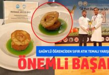 Gaziantep Üniversitesi öğrencisi gastronomi yarışmasında ikinci oldu