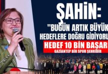 Fatma Şahin açıkladı: Gaziantep’te sporda hedef 10 bin başarı