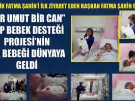 Fatma Şahin adı verildi! Gaziantep’te tüp bebek desteğinin ilk bebeği dünyaya geldi