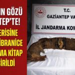 Paha biçilemiyor! Gaziantep’te piton derisine işlenmiş İbranice altın yazma kitap ele geçirildi
