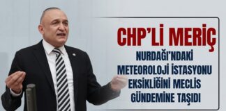 CHP Gaziantep Milletvekili Meriç’ten Nurdağı için meteoroloji istasyonu talebi