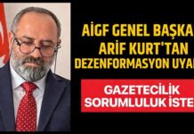 AİGF Başkanı Kurt’tan kritik uyarı: “Dezenformasyon can alır!”