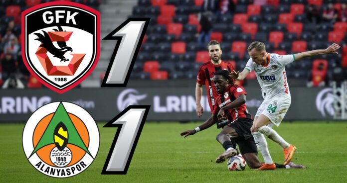 Gaziantep FK ile Alanyaspor yenişemedi: 1-1