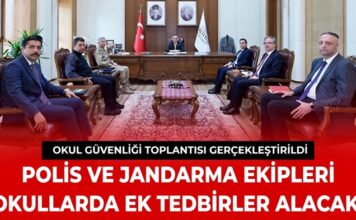 Gaziantep’te okulların güvenliği için tüm kurumlar eş güdüm içerisinde çalışacak