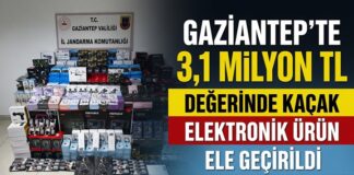 3,1 milyon lira değerinde! Gaziantep’te ele geçirildi