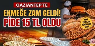 Gaziantep’te ekmeğe zam geldi; işte yeni fiyatı