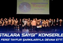 Gaziantep’te ‘Ustalara Saygı’ konserinde Ferdi Tayfur şarkıları yankılandı