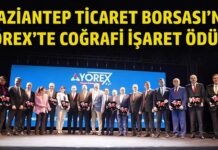 Gaziantep Ticaret Borsası’na YÖREX’te anlamlı ödül