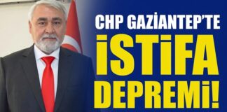 CHP’yi Gaziantep’te “Yıldırım” çarptı! Şehitkamil İlçe Başkanı istifa etti