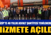 Nizip’te 40 yıllık asfalt şantiyesi modernize edilerek hizmete açıldı