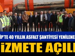 Nizip’te 40 yıllık asfalt şantiyesi modernize edilerek hizmete açıldı