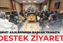 Gaziantep’te şehit ailelerinden Başkan Yılmaz’a tam destek