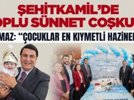 Gaziantep’te 173 çocuk için toplu sünnet töreni düzenlendi