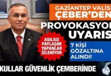 Vali Çeber açıkladı! Gaziantep’te okullarda panik yaratmaya çalışan 7 provokatör gözaltına alındı