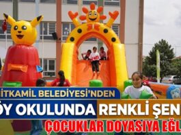 Şehitkamil’de köy okulunda renkli şenlik