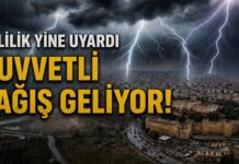 Valilik’ten Gaziantep için kuvvetli yağış uyarısı