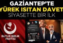 Gaziantep’te BBP’den yürekleri ısıtan davet